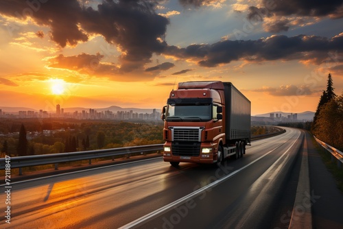 Efficient cargo logistics. focus on transportation and timely deliveries.