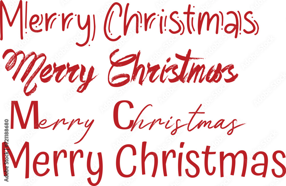 Merry Christmas text, Lettering design card template, Handwriting Alphabets, Hand Drawn Fonts, Creative typography for Holiday Greeting Gift Poster, banner, flyer, Vector illustration. Merry Christmas text, Lettering design card template, Handwriting Alphabets, Hand Drawn Fonts, Creative typography for Holiday Greeting Gift Poster, banner, flyer, Vector illustration.