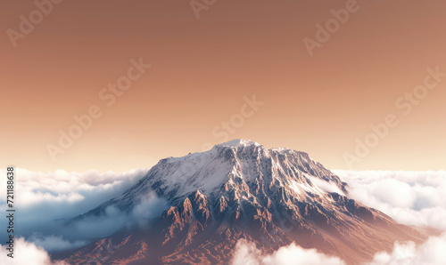 image of Kilimanjaro mountain, nature landscape