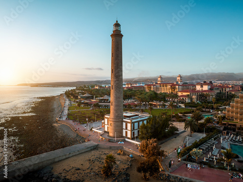 Faro de Maspalomas, light house, Gran Canaria, Spain