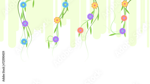 Light Abstract Nature Spring Summer Botanical Background Beautiful With Branches And Flowers Decoration Wallpaper Vector Design Style