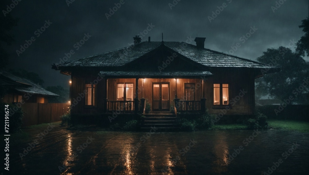 Fototapeta premium house in the water