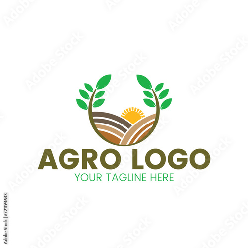 Creative agricultural logo design 