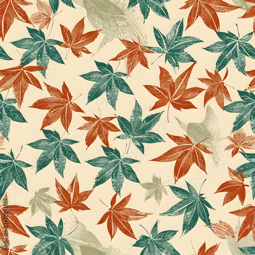 Autumn Tapestry - Vintage Maple Leaf Collage