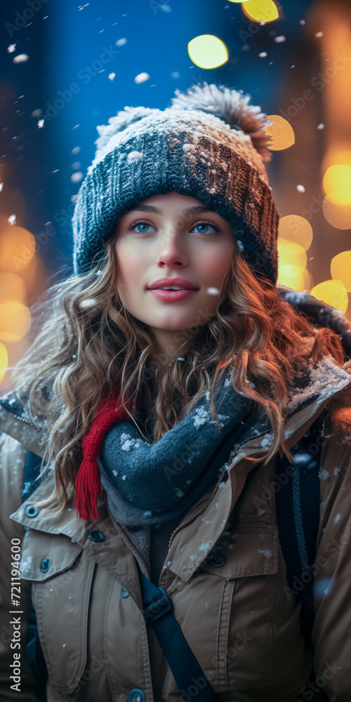 woman in winter clothes