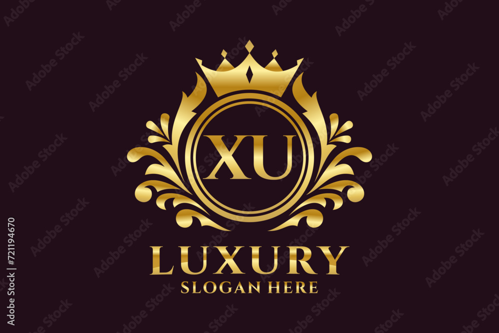 Initial XU Letter Royal Luxury Logo template in vector art for luxurious branding projects and other vector illustration. Initial XU Letter Royal Luxury Logo template in vector art for luxurious branding projects and other vector illustration.
