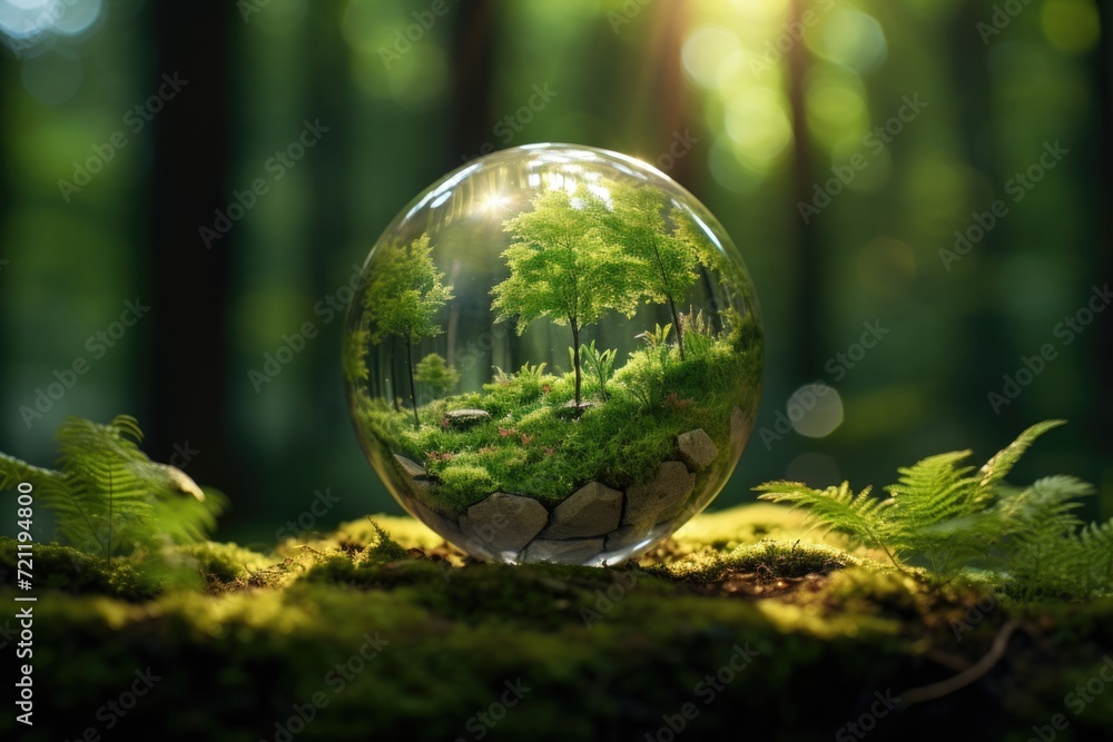 A Glass-Encased Mini Ecosystem A Glass-Encased Mini Ecosystem