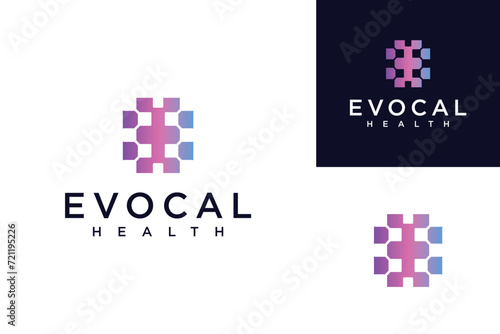 people health medical cross logo, hospital doctor practice icon symbol for Medical icon Medical Technology Logo