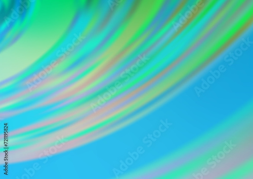 Light Blue  Green vector blurred shine abstract template. Colorful illustration in blurry style with gradient. A completely new template for your design.