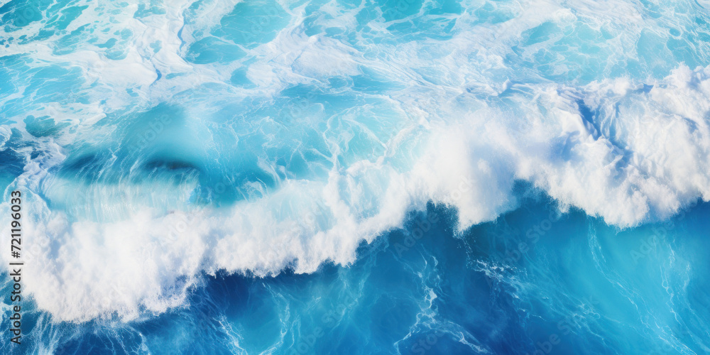 The energy of the water, the stormy waves of blue ocean gives strength