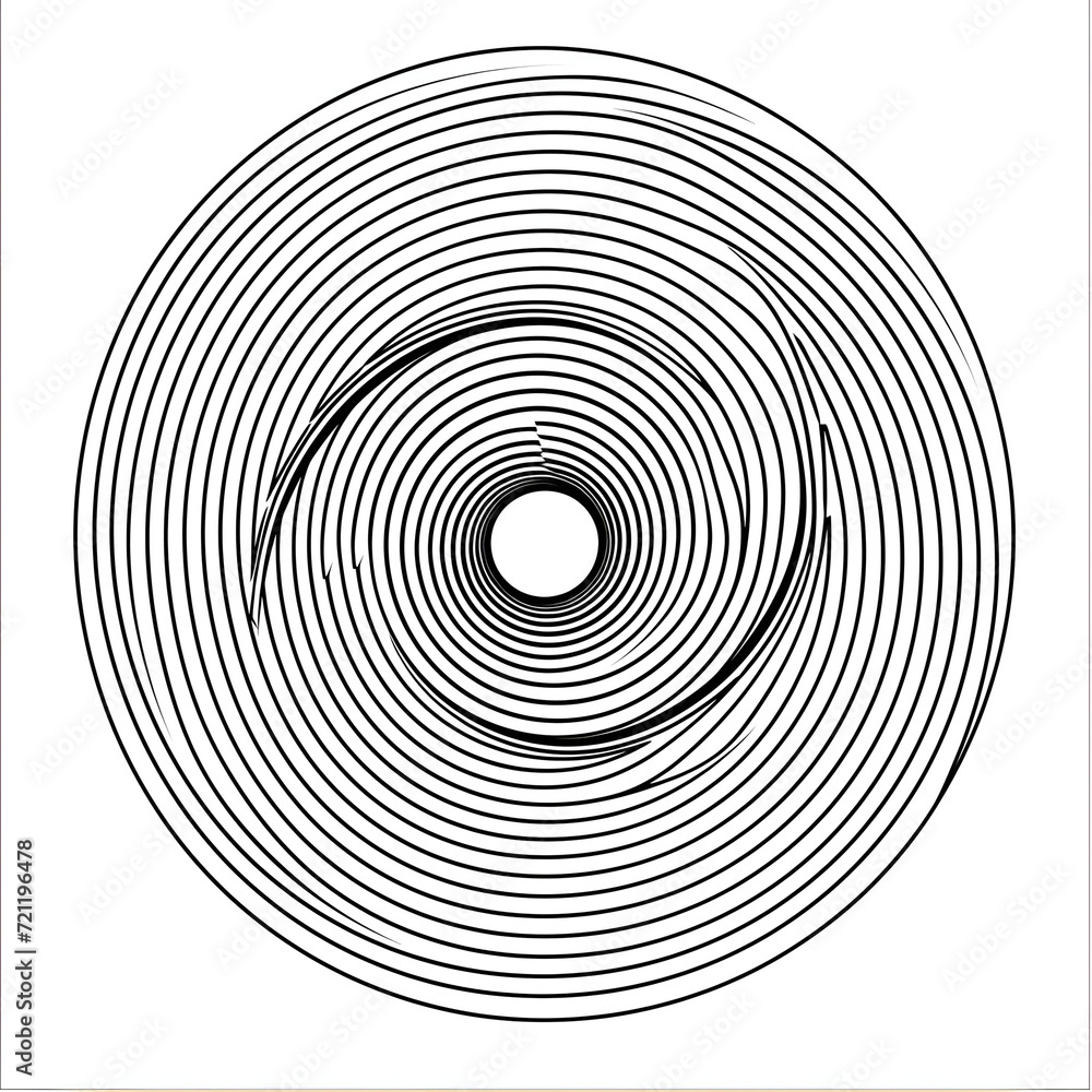 Fototapeta premium Hypnotic Concentric: The Art of Optical Illusion