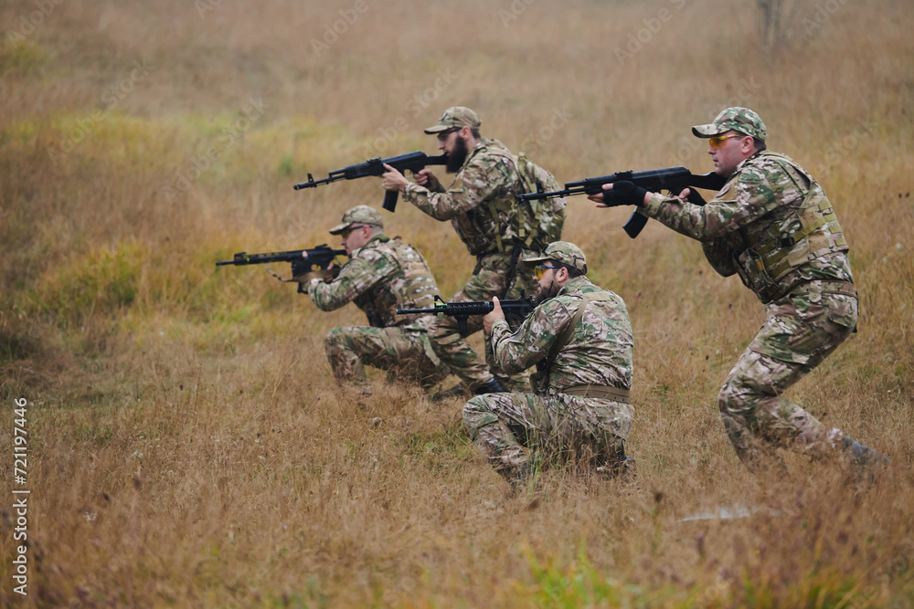 A disciplined and specialized military unit, donned in camouflage, strategically patrolling and maintaining control in a high-stakes environment, showcasing their precision, unity, and readiness for A disciplined and specialized military unit, donned in camouflage, strategically patrolling and maintaining control in a high-stakes environment, showcasing their precision, unity, and readiness for