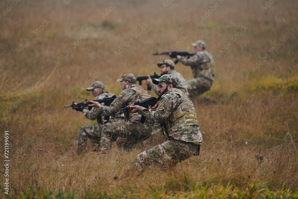 A disciplined and specialized military unit, donned in camouflage, strategically patrolling and maintaining control in a high-stakes environment, showcasing their precision, unity, and readiness for A disciplined and specialized military unit, donned in camouflage, strategically patrolling and maintaining control in a high-stakes environment, showcasing their precision, unity, and readiness for