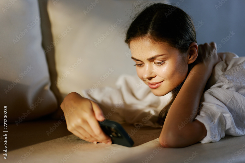 Technology phone room play girl smart young mobile home person internet smartphone Technology phone room play girl smart young mobile home person internet smartphone