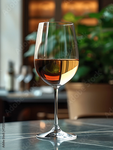 Professional product photography of a glass of white wine
