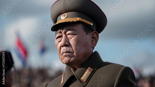 North Korean General in Uniform photo