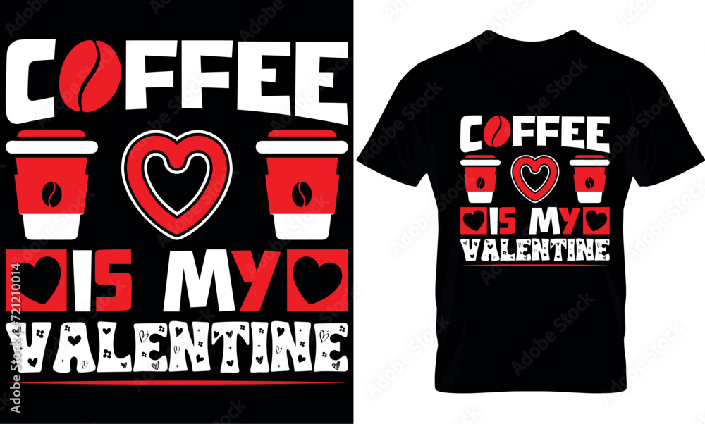 Εκτύπωση καμβά Valentines Day T- Shirt Design, Valentine's T-Shirt design, Valentines creative t-shirt design vector