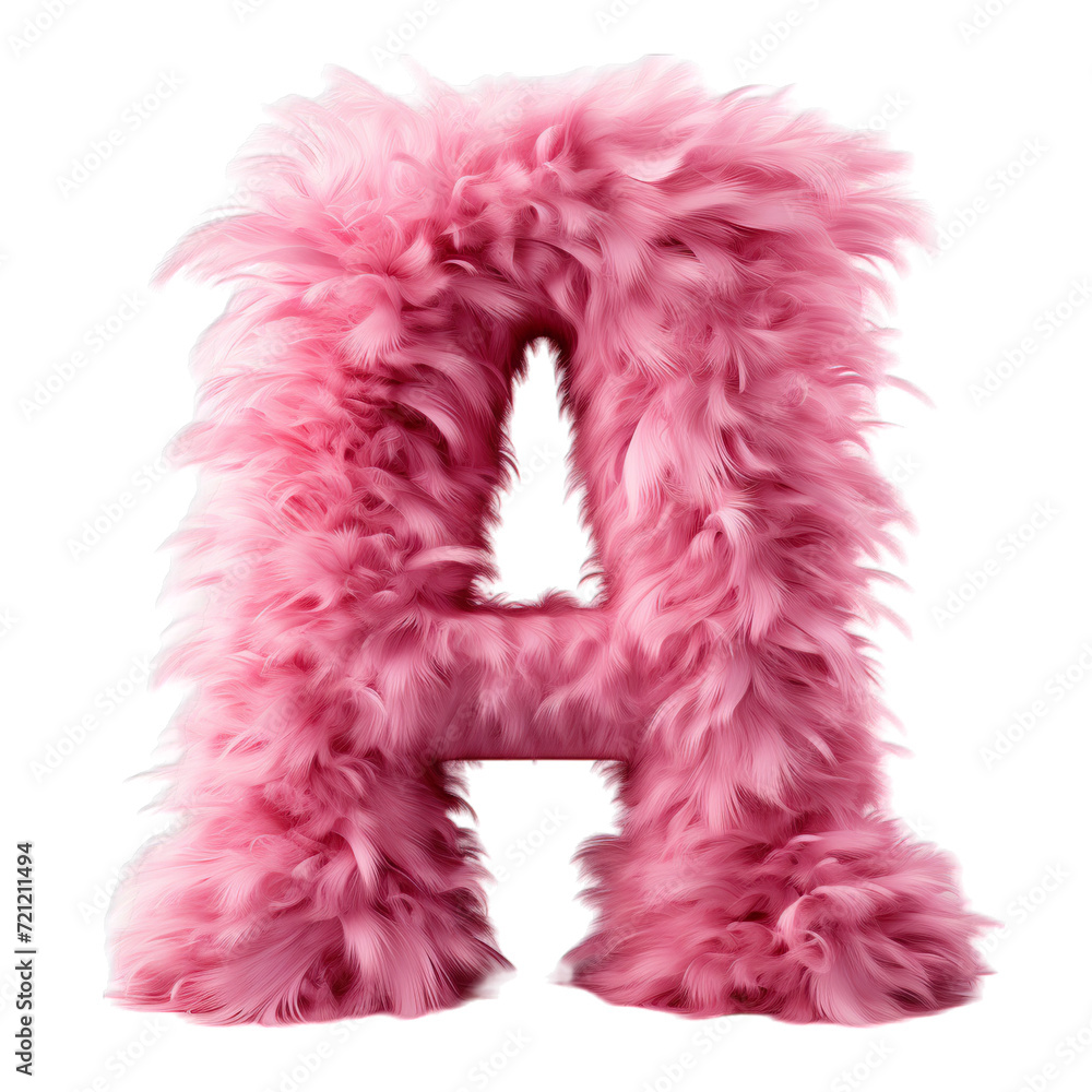 fluffy letter A