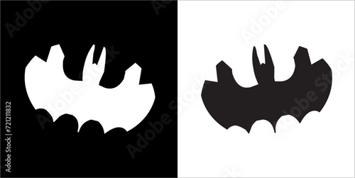 Illustration vector graphics of bat icon