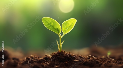 green grass on the ground,Plant seedlings or small trees that grow on fertile soil and soft sun light,Green seedling illustrating concept of new life in early stage