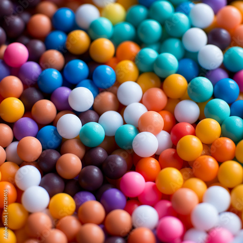 There were piles of colorful beads.