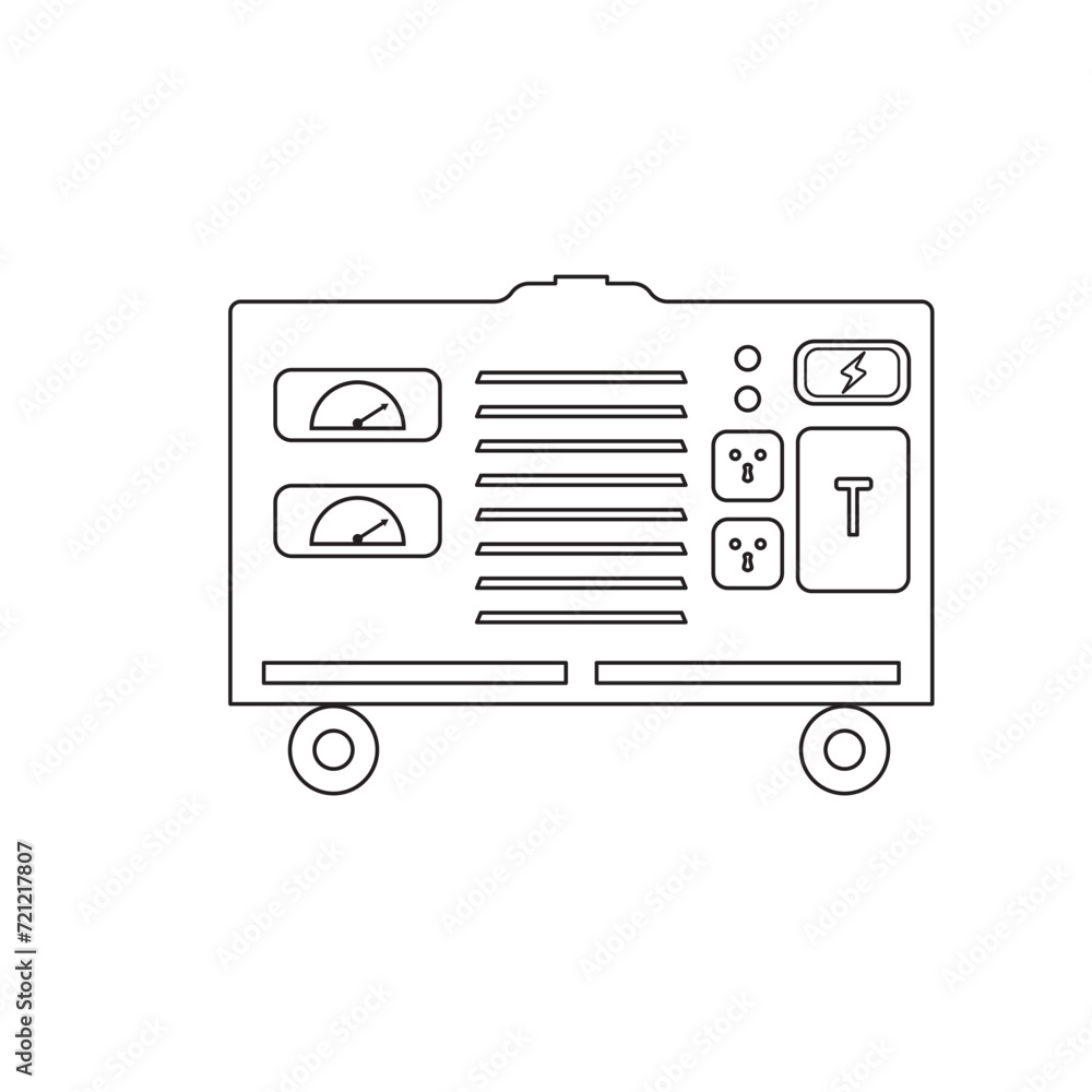 electric generator icon vector element design template electric generator icon vector element design template