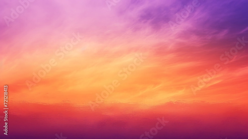 Mesmerizing sunset hues in orange, pink, and purple gradient with a subtle grainy texture. Ideal for a serene summer poster or website header.  © thisisforyou