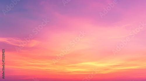 Mesmerizing sunset hues in orange, pink, and purple gradient with a subtle grainy texture. Ideal for a serene summer poster or website header. 