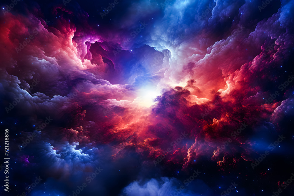 Abstract space background with nebula, stars and galaxies. 3D rendering Abstract space background with nebula, stars and galaxies. 3D rendering