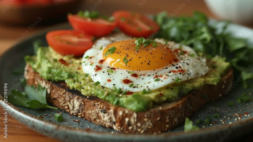 Avocado Toast with Poached Egg, A trendy and healthy breakfast option featuring perfectly poached eggs on avocado toast Avocado Toast with Poached Egg, A trendy and healthy breakfast option featuring perfectly poached eggs on avocado toast