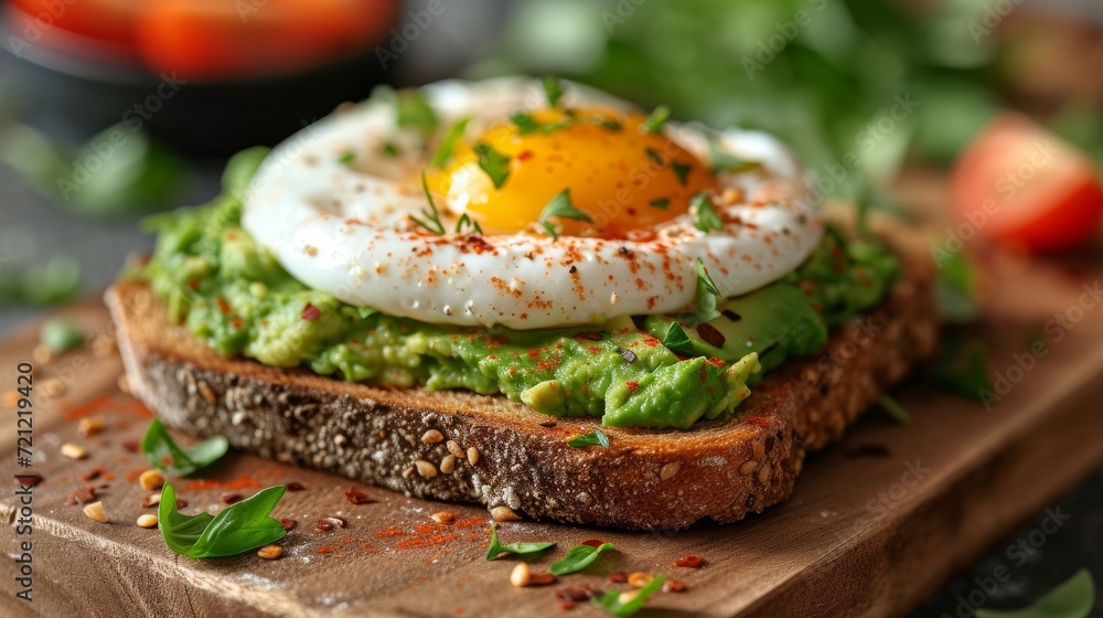 Avocado Toast with Poached Egg, A trendy and healthy breakfast option featuring perfectly poached eggs on avocado toast Avocado Toast with Poached Egg, A trendy and healthy breakfast option featuring perfectly poached eggs on avocado toast