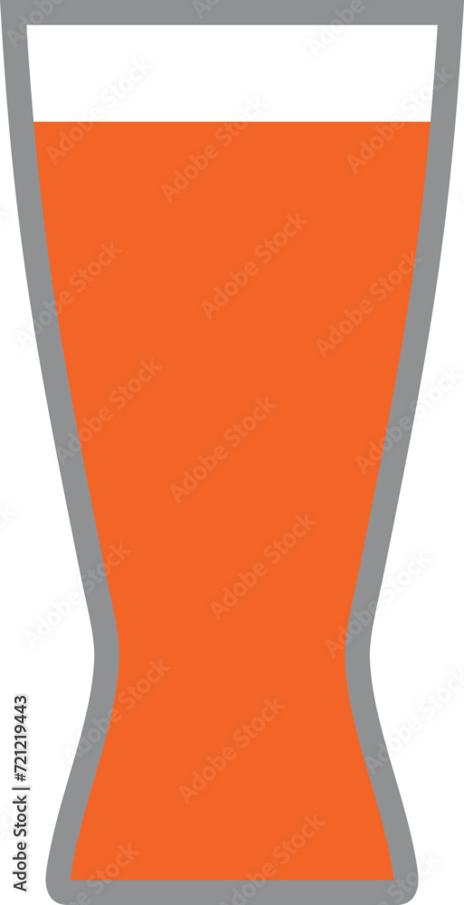 Naklejka premium Beer Glass Icon. Vector Illustration.