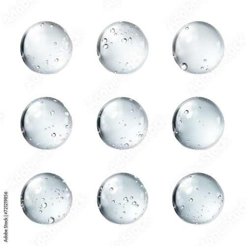 Water drop isolated on transparent or white background