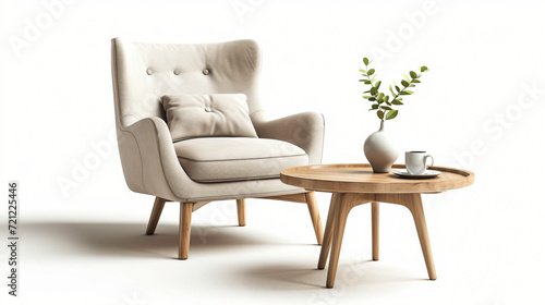 Cozy modern armchair