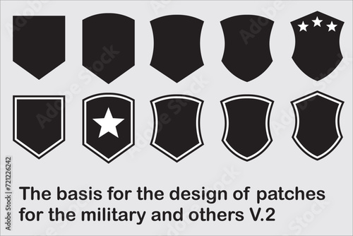 A set of graphics for creating patches for the military, bikers and the like V2