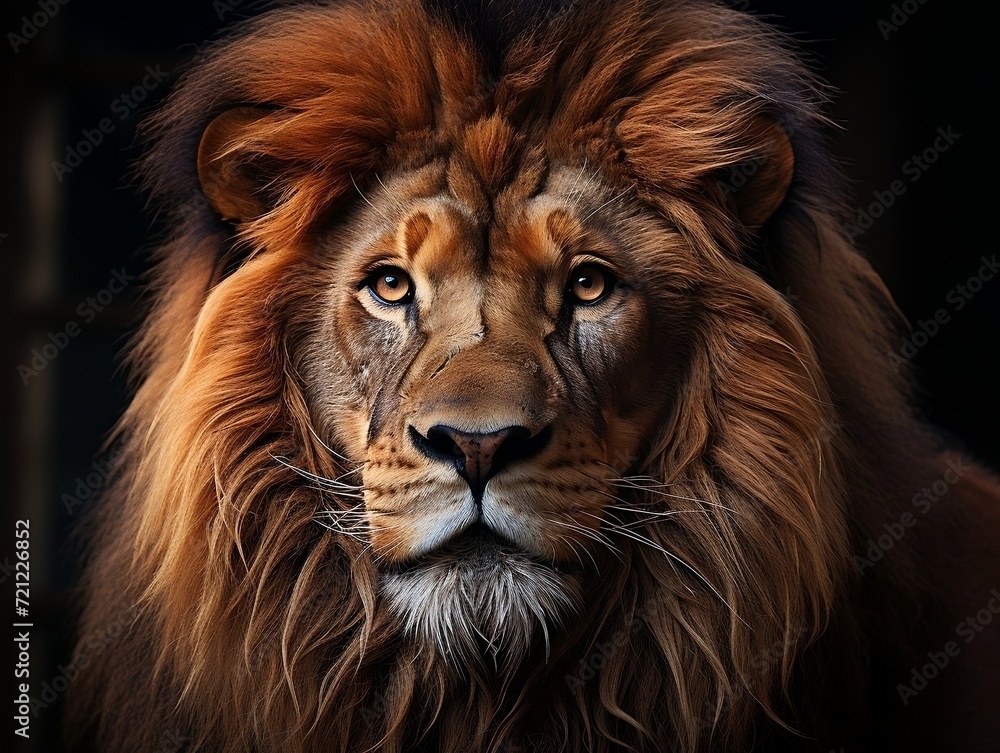 Beautiful lion king face
