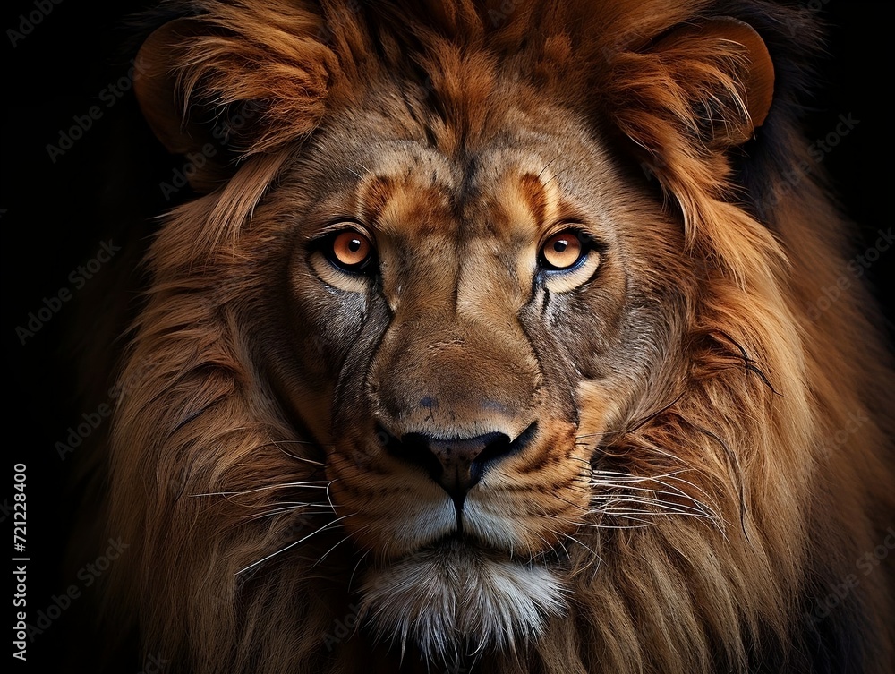 Beautiful lion king face