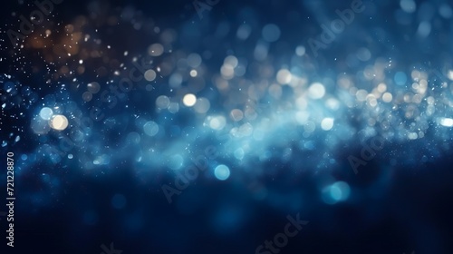 blue glow particle abstract bokeh background © Yzid ART