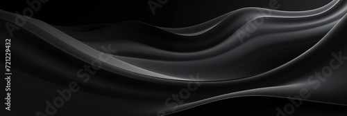 Abstract Black Background. Black Waves Wallpaper. 