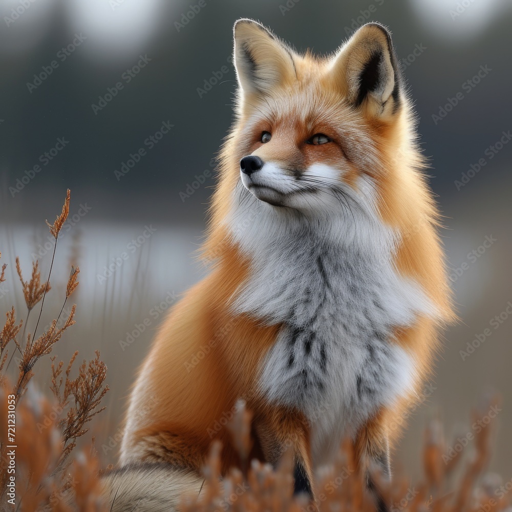 Charming Red Fox: Enchanting photo of a red fox in a natural setting, capturing the beauty of wildlife. Charming Red Fox: Enchanting photo of a red fox in a natural setting, capturing the beauty of wildlife.