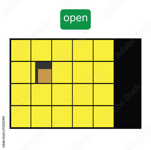 Premium vector parcel locker icon for your delivery business.