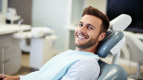 A man in a dentist's office