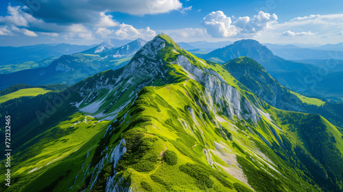 Germany Bavaria Chimera Alps Aerial view