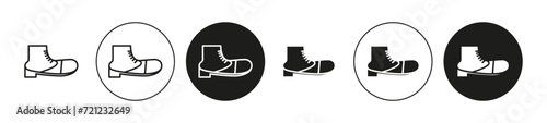 brisk boots vector icon mark set symbol for web application