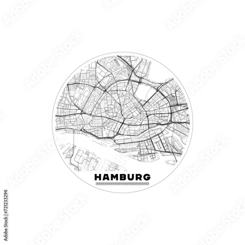 Hamburg vectorial map