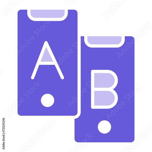 AB Testing Icon of Coding and Development iconset.