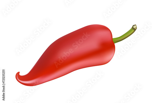 Close-up of chilli pepper on white background