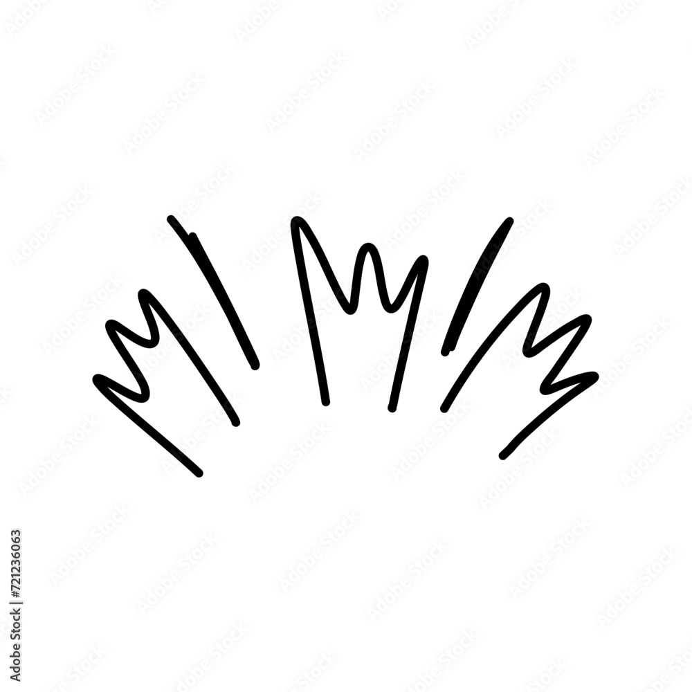 Sunburst doodle splash element Sunburst doodle splash element