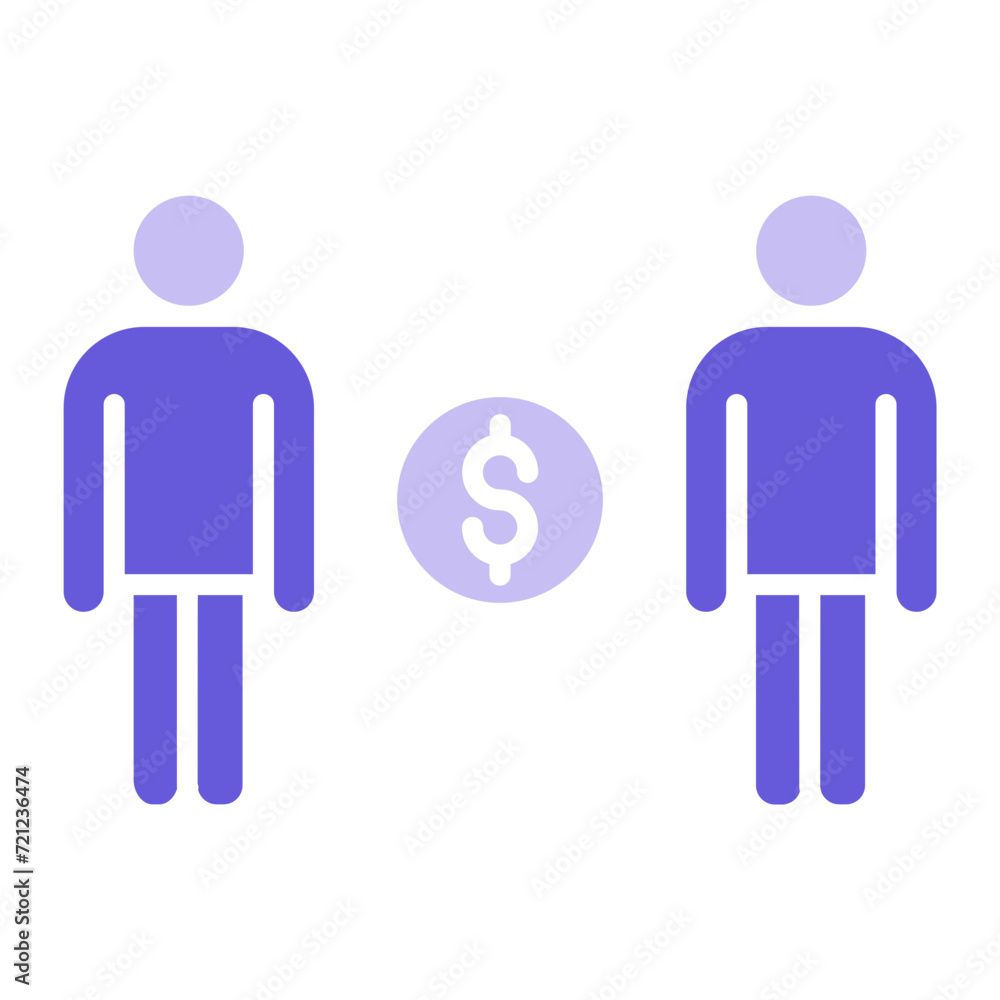 Fototapeta premium Business Relationship Icon of Human Resource iconset.