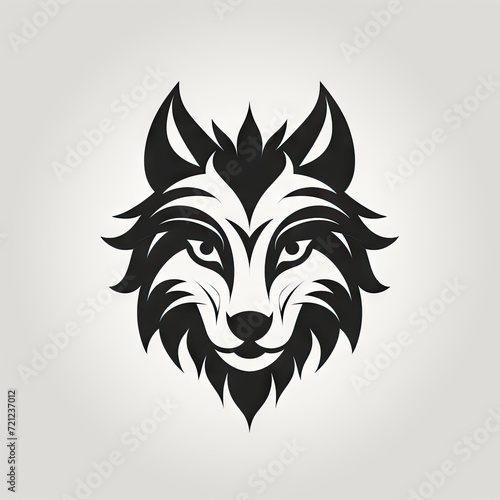 Wolf Head Icon  Jackal Symbol  Coyote Silhouette  Wild Dog Head Symbol  Zoo Logo  Minimal Wolf Portrait